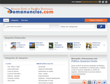 Tablet Screenshot of domanuncios.com